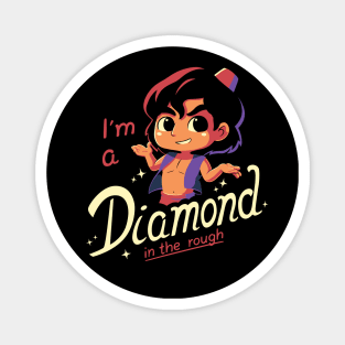 Diamond in the Rough // Cartoon, Kawaii, 90s Magnet